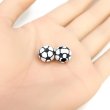 画像4: スポーツボールビーズ 【サッカーボール】11.5mm 50個入り 手芸用品 ハンドメイド 材料 アクセサリー パーツ ブレスレット きらきらぷんぷん丸 SBB-004 (4)