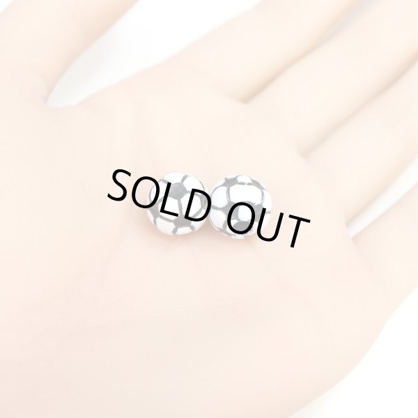 画像4: スポーツボールビーズ 【サッカーボール】11.5mm 50個入り 手芸用品 ハンドメイド 材料 アクセサリー パーツ ブレスレット きらきらぷんぷん丸 SBB-004 (4)