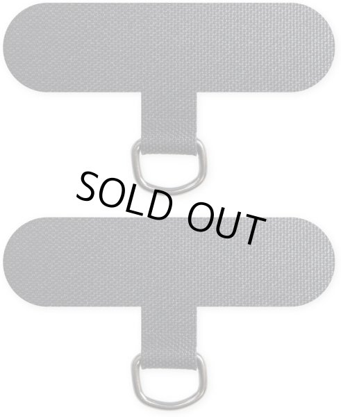 画像1: [きらきらぷんぷん丸] スマホ ストラップホルダー【ブラック】 黒 ストラップホール ネックストラップ 肩掛け ストラップ【2個入り】 SCP-005 (1)