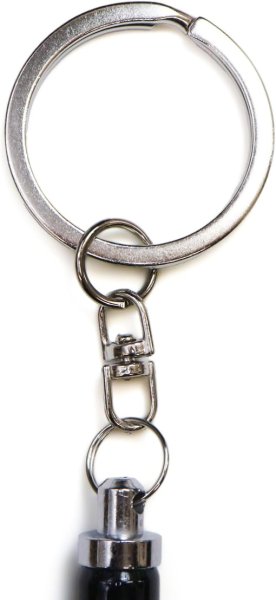 画像5: ミニ タッチペン スマホ キーホルダー付き 【ブラック】黒 伸縮 シリコン キーリング タブレット スマホゲーム きらきらぷんぷん丸 SCP-006 (5)