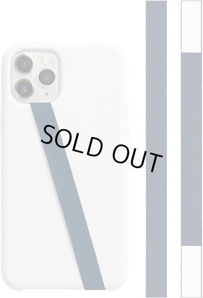 画像1: スマホバンド シリコン 【ネイビー】 紺 スマホ 薄型 ベルト 落下防止 ワイヤレス充電対応 片手操作 きらきらぷんぷん丸 SCP-062 (1)