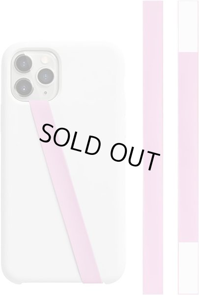 画像1: スマホバンド シリコン 【パープル】 紫 スマホ 薄型 ベルト 落下防止 ワイヤレス充電対応 片手操作 きらきらぷんぷん丸 SCP-064 (1)