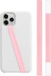 画像1: スマホバンド シリコン 【ピンク】 スマホ 薄型 ベルト 落下防止 ワイヤレス充電対応 片手操作 きらきらぷんぷん丸 SCP-065 (1)