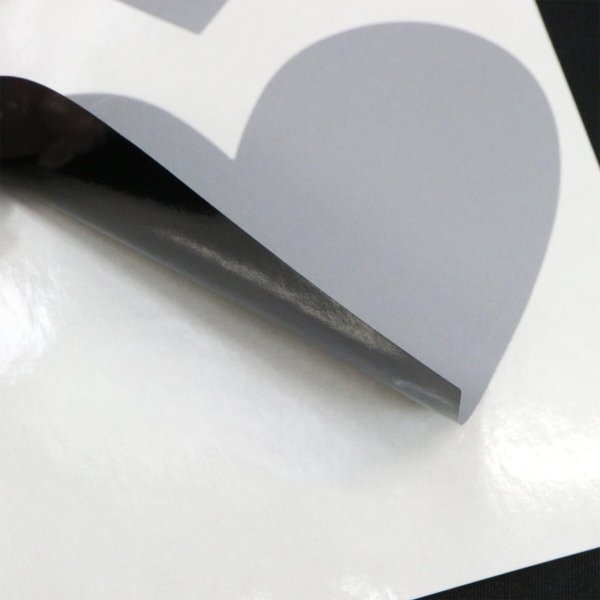 画像6: スクラッチシール ハート 【グレー】 大きめ スクラッチ シール ステッカー 6cmx7cm 【1シート2枚x10シート入り】x〔1セット〕 きらきらぷんぷん丸 SCRS-006 (6)