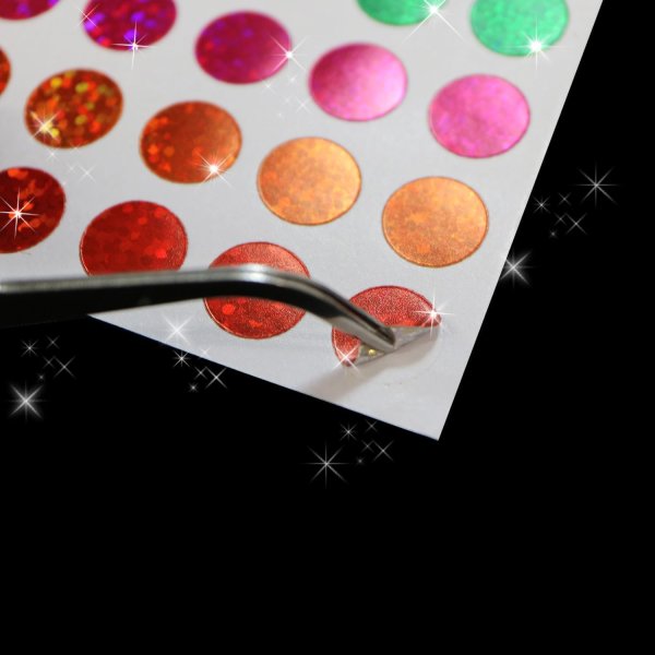 画像6: ごほうびシール 丸シール ミックス ホログラム 大容量 1シート77枚×10シート入り 直径10mm きらきらぷんぷん丸 YS-011 (6)
