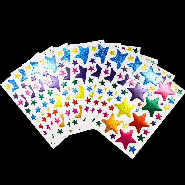 画像4: ごほうびシール 星 ミックス ホログラム 1シート約33枚×10シート入りx〔1セット〕 シールサイズ きらきらぷんぷん丸 YS-028 (4)