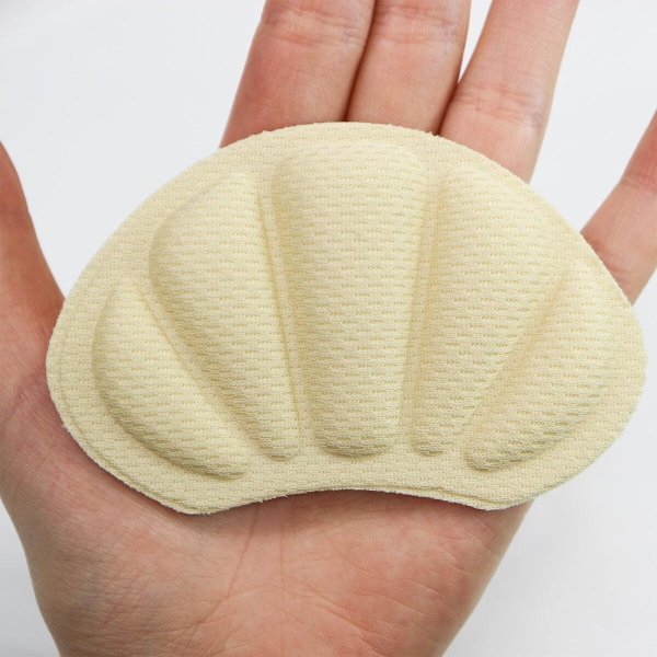 画像5: 靴擦れ防止 クッション【貝型 ベージュ】靴ずれ パッド かかと スニーカー ヒール 靴擦れ サイズ調節【2足組】きらきらぷんぷん丸 SHSB-002 (5)