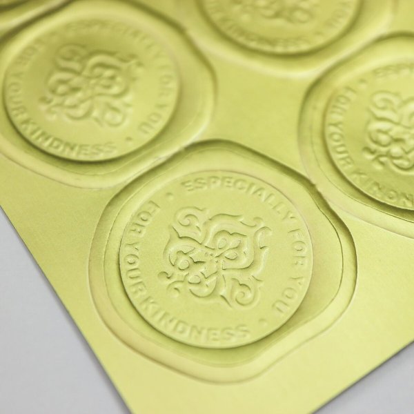 画像5: シーリングスタンプ風シール【ESPECIALLY FOR YOU】シール 金 ゴールド 英語 英字 ギフトシール【10シート 80枚入り】x〔1セット〕きらきらぷんぷん丸 SLAL-001 (5)