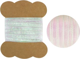 オーガンジーリボン 両面 オーロラ 【ピンク】 幅6mmx5m テープ ギフト