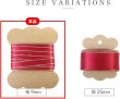 画像5: サテンリボン 【レッド】 赤 金 両面 幅9mmx5m エッジ装飾 ゴールド フチ テープ ギフト ラッピング 手芸 包装 ポリエステル きらきらぷんぷん丸 SRBN-026 (5)