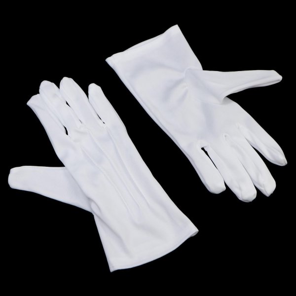 画像7: 白手袋 礼装用 フォーマル メンズ レディース ホワイト グローブ 運転 結婚式 披露宴 式典 警備 きらきらぷんぷん丸 STB-001 (7)