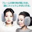 画像4: 耳当て イヤーマフ フェイクファー 【グレー】 灰色 フリーサイズ ふわふわ イヤーウォーマー 防寒 防風 保温 男女兼用 耳カバー きらきらぷんぷん丸 STB-004 (4)