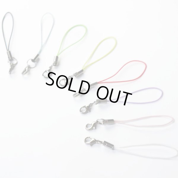 画像5: [きらきらぷんぷん丸] カニカン付き携帯ストラップ ライトグリーン 二重リング付き キーホルダー リングストラップ 10本入 STP-014 (5)