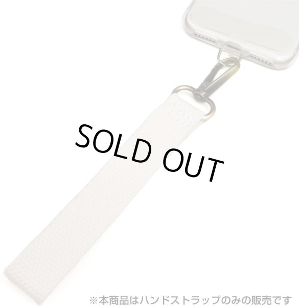 画像6: [きらきらぷんぷん丸] ハンドストラップ【ベージュ】 白 太め 布 スマホ カメラ ストラップ ストラップホルダー 手首 落下 紛失 防止 STP-024 (6)