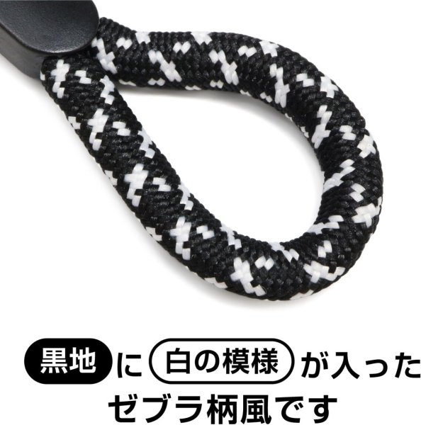 画像4: リングストラップ フィンガーストラップ スマホ 10個入 指かけ 指リング 【ゼブラ】 黒 白 丸紐 おしゃれ 可愛い 携帯 カメラ キーホルダー 落下 紛失 STP-028 (4)