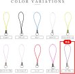 画像3: 携帯ストラップ 金具 パーツ パープル 紫 二重リング付き 【10本入】 キーホルダー 紐 スマホ リングストラップ アクセサリー きらきらぷんぷん丸 STP-048 (3)
