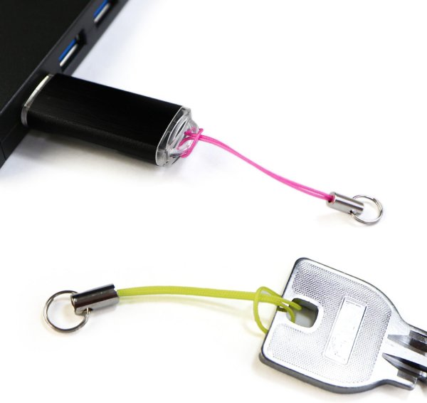 画像5: 携帯ストラップ 金具 パーツ パープル 紫 二重リング付き 【10本入】 キーホルダー 紐 スマホ リングストラップ アクセサリー きらきらぷんぷん丸 STP-048 (5)