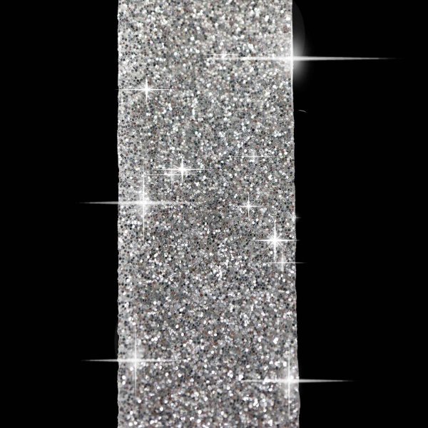 画像4: 【グリッターテープ】キラキラ デコレーションシール マスキングテープ 銀 シルバー 1巻 幅約15mm×長さ約5m きらきらぷんぷん丸 GT-002 (4)