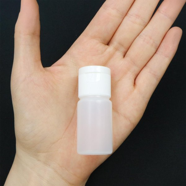 画像6: トラベル ミニ ボトル プラスチック 10ml キャップ 白色 5本セット 半透明 液体 化粧品 保存 詰め替え 小分け 旅行 出張 お出かけ きらきらぷんぷん丸 TMB-006 (6)
