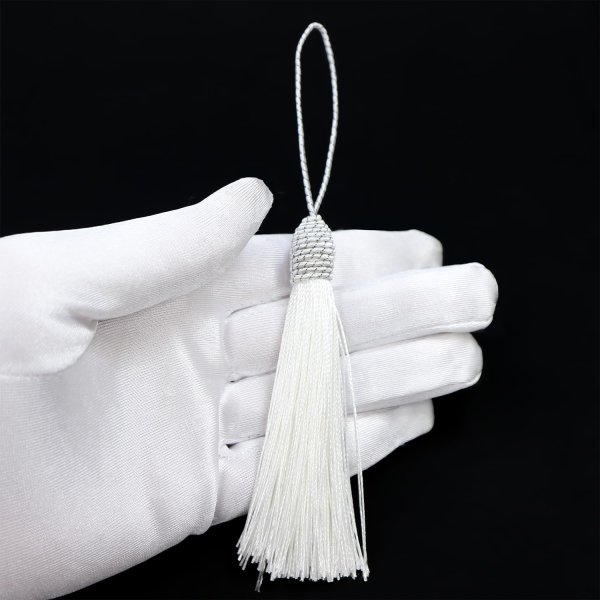 画像4: タッセル ホワイト(白) 10本セット 手芸 装飾 ハンドメイド アクセサリー ストラップ フリンジ きらきらぷんぷん丸 TSL-003 (4)