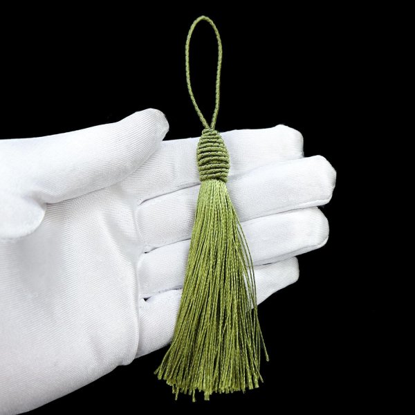 画像4: タッセル グリーン(緑) 10本セット 手芸 装飾 ハンドメイド アクセサリー ストラップ フリンジ きらきらぷんぷん丸 TSL-004 (4)