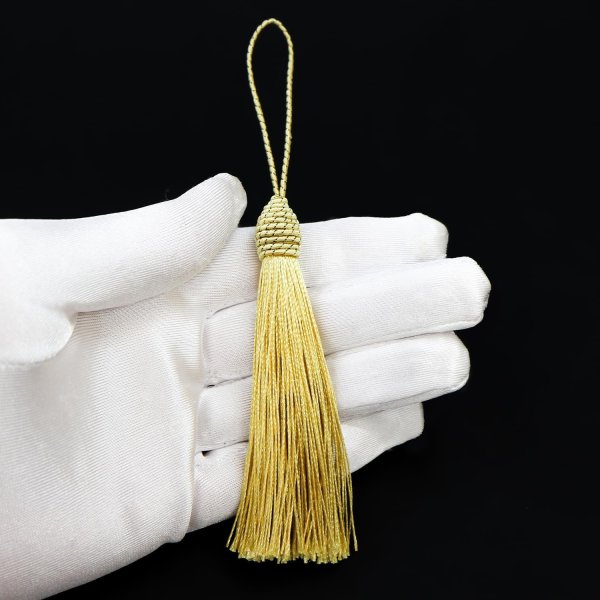 画像4: タッセル ゴールド(金) 10本セット 手芸 装飾 ハンドメイド アクセサリー ストラップ フリンジ きらきらぷんぷん丸 TSL-008 (4)
