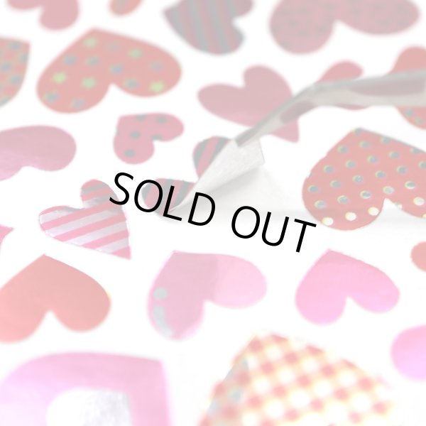 画像6: ハートシール ミックス カラフル バレンタイン 1シート53枚×10シート入り〔1セット〕 きらきらぷんぷん丸 YS-035 (6)