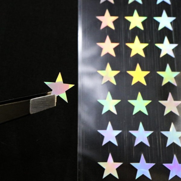 画像6: ごほうびシール オーロラ 星 スター レインボー 虹色 デコレーション キラキラ 大容量【1シート150枚x5シート入り】x〔1セット〕きらきらぷんぷん丸 YS-037 (6)