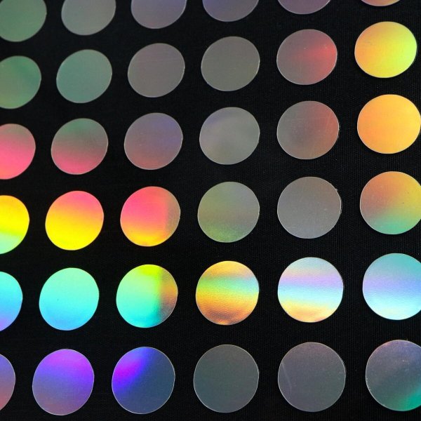 画像5: ごほうびシール オーロラ 丸 丸シール レインボー 虹色 デコレーション キラキラ 大容量【1シート150枚x5シート入り】x〔1セット〕きらきらぷんぷん丸 YS-038 (5)