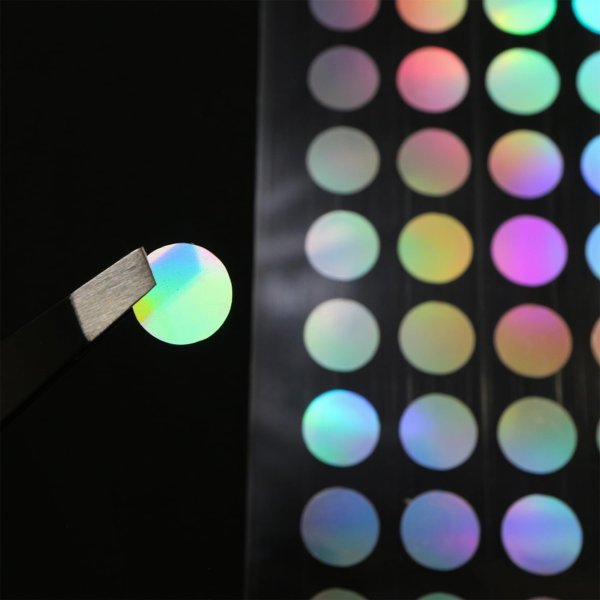 画像6: ごほうびシール オーロラ 丸 丸シール レインボー 虹色 デコレーション キラキラ 大容量【1シート150枚x5シート入り】x〔1セット〕きらきらぷんぷん丸 YS-038 (6)