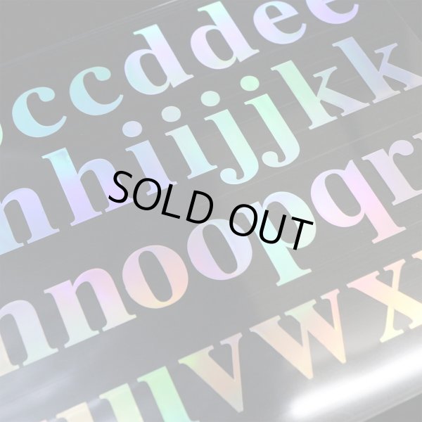 画像5: 英語 シール 【小文字】 英字 アルファベット 大きい オーロラ シルバー レインボー 虹色 デコレーション キラキラ 大容量【5シート入り】きらきらぷんぷん丸 YS-040 (5)