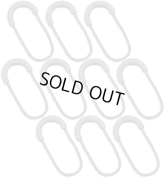 画像1: ジッパータブ 10個入り 【グレー】 灰色 ジッパープル 引き手 紐 ファスナー チャック 大きめ 掴みやすい 取り付け 簡単 交換 パーツ きらきらぷんぷん丸 ZPR-019 (1)