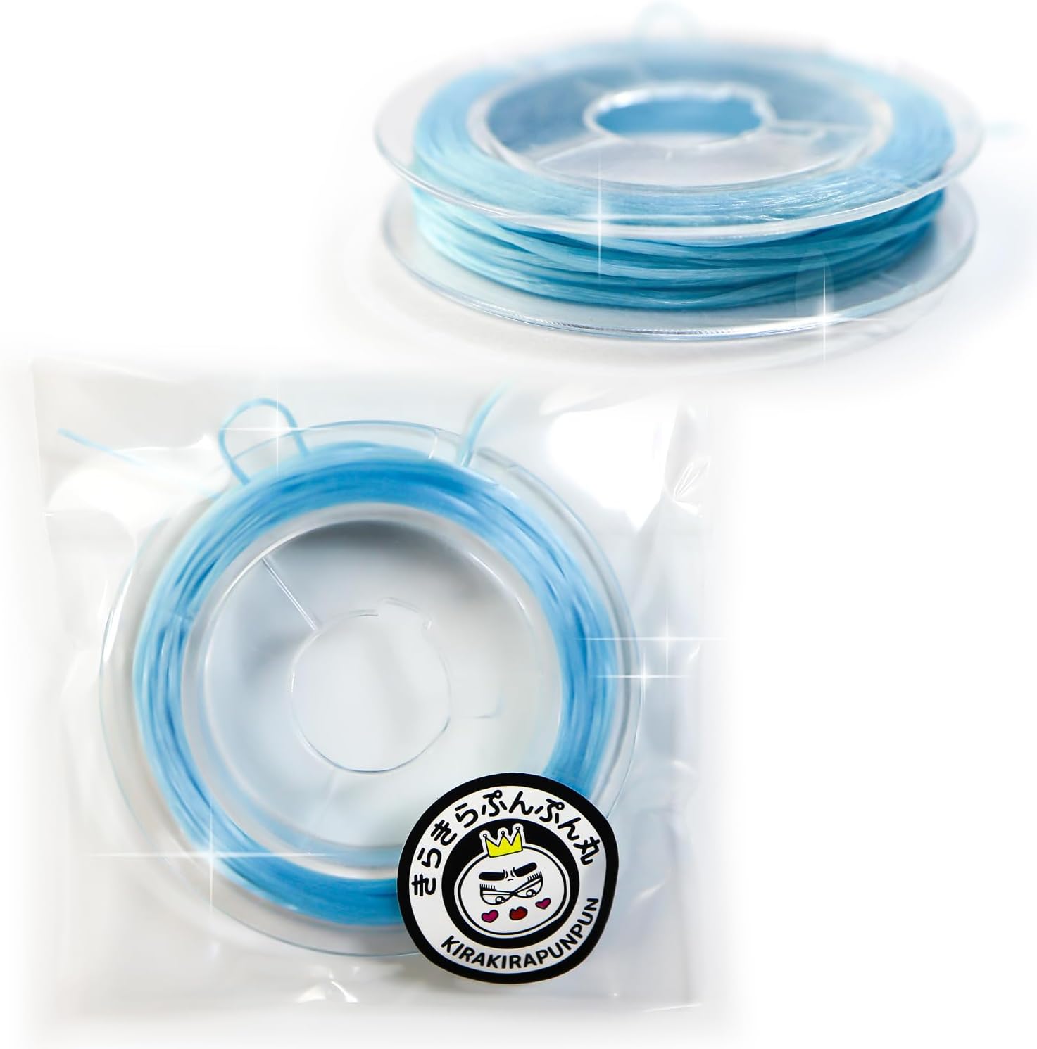 【ゴム交換可能】大きめブルーグレームーンストーンのヘアゴム✩.*˚天然石ヘアゴム ゴム交換可能】大きめブルーグレームーンストーンのヘアゴム